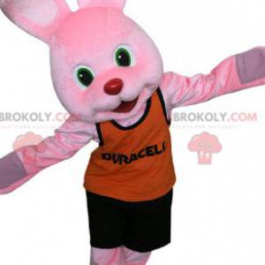 Mascotte van het beroemde roze konijn Duracell. Roze konijn -